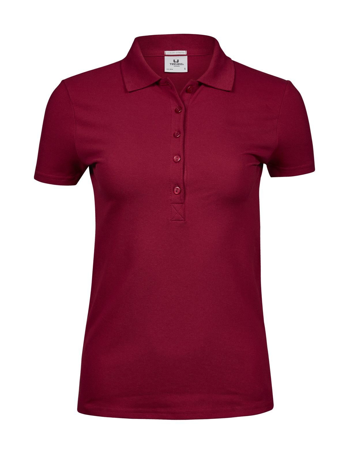 Polo stretch de luxe pour femmes - 012 - Rouge Profond