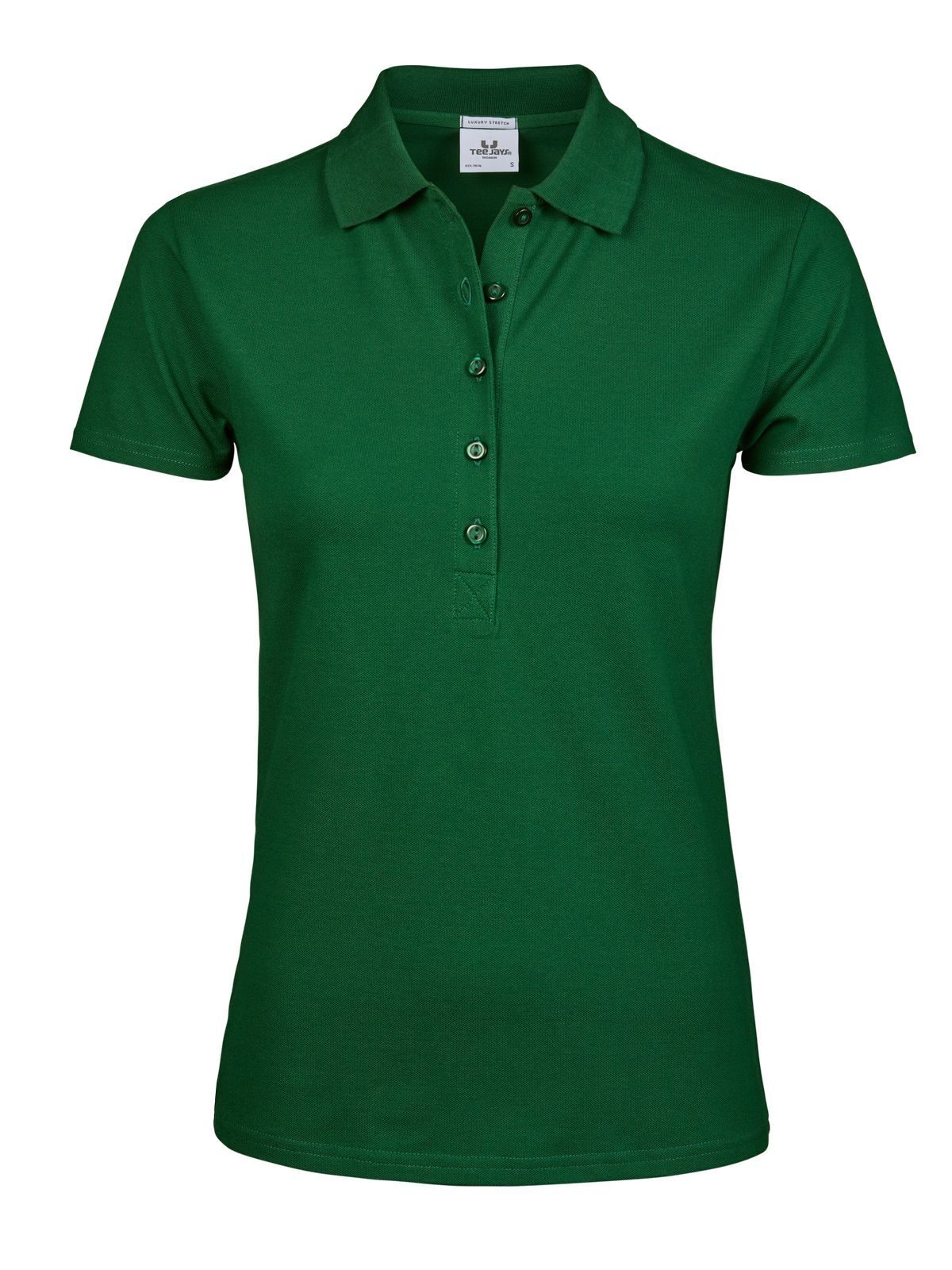 Polo stretch de luxe pour femmes - 056 - Vert Forêt