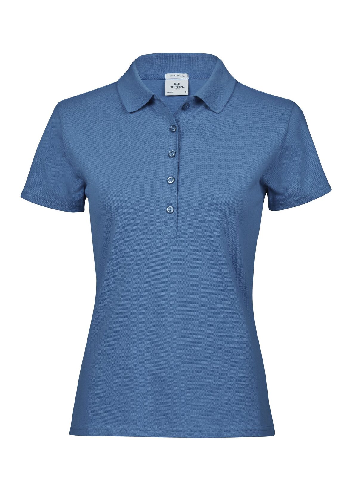 Polo stretch de luxe pour femmes - Bleu océan