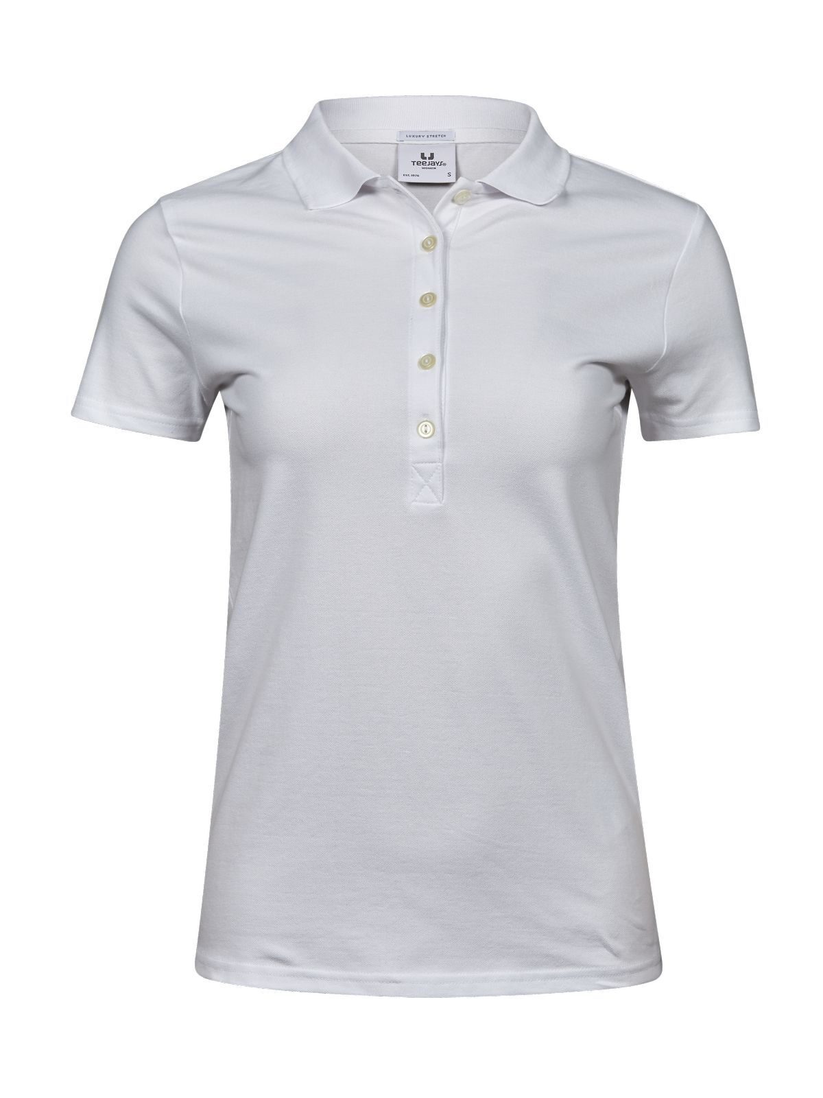 Polo stretch de luxe pour femmes - 001 - Blanc