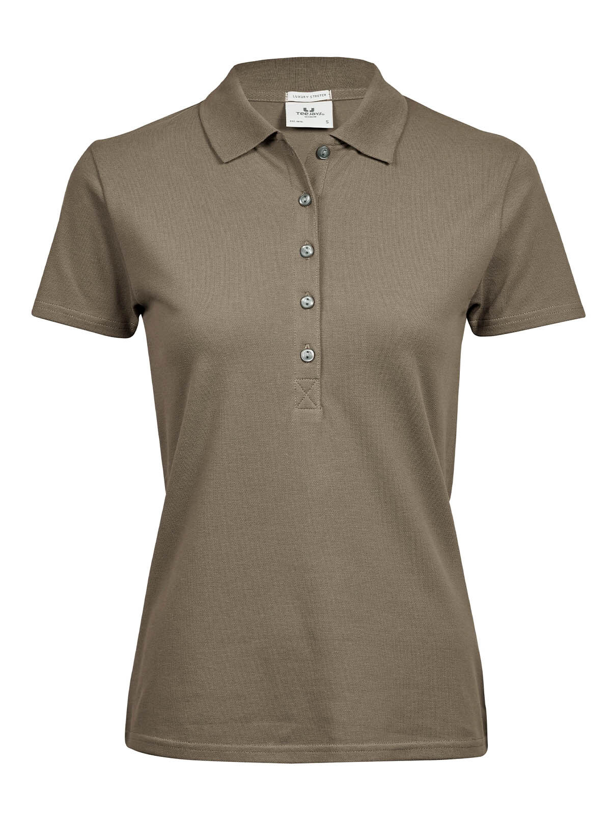 Polo stretch de luxe pour femmes - Argile