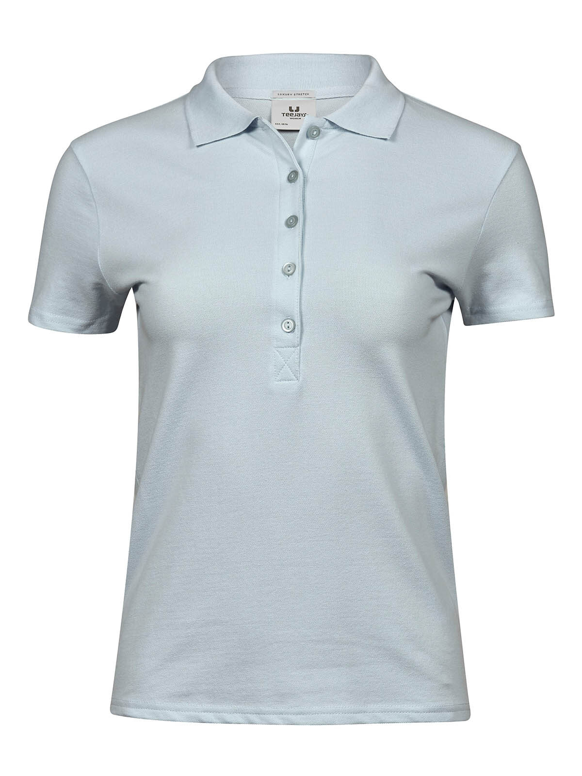 Polo stretch de luxe pour femmes - Bleu glacier