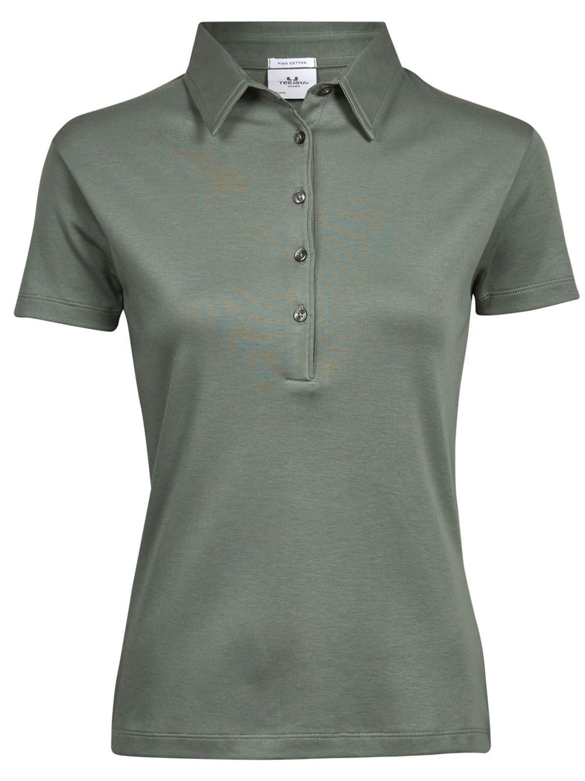 Polo en coton Pima pour femme - 006 - Olive