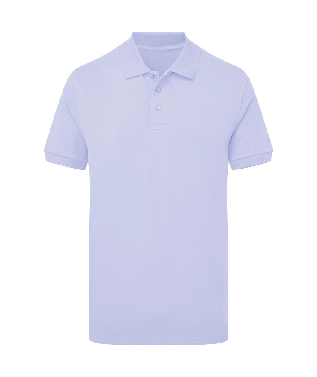 Polo stretch sans étiquette Signature - Eau bleue