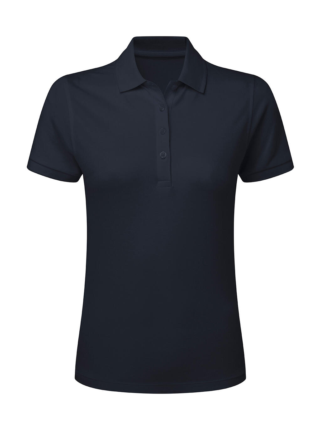 Polo stretch sans étiquette pour femme - 200 - Bleu marine foncé