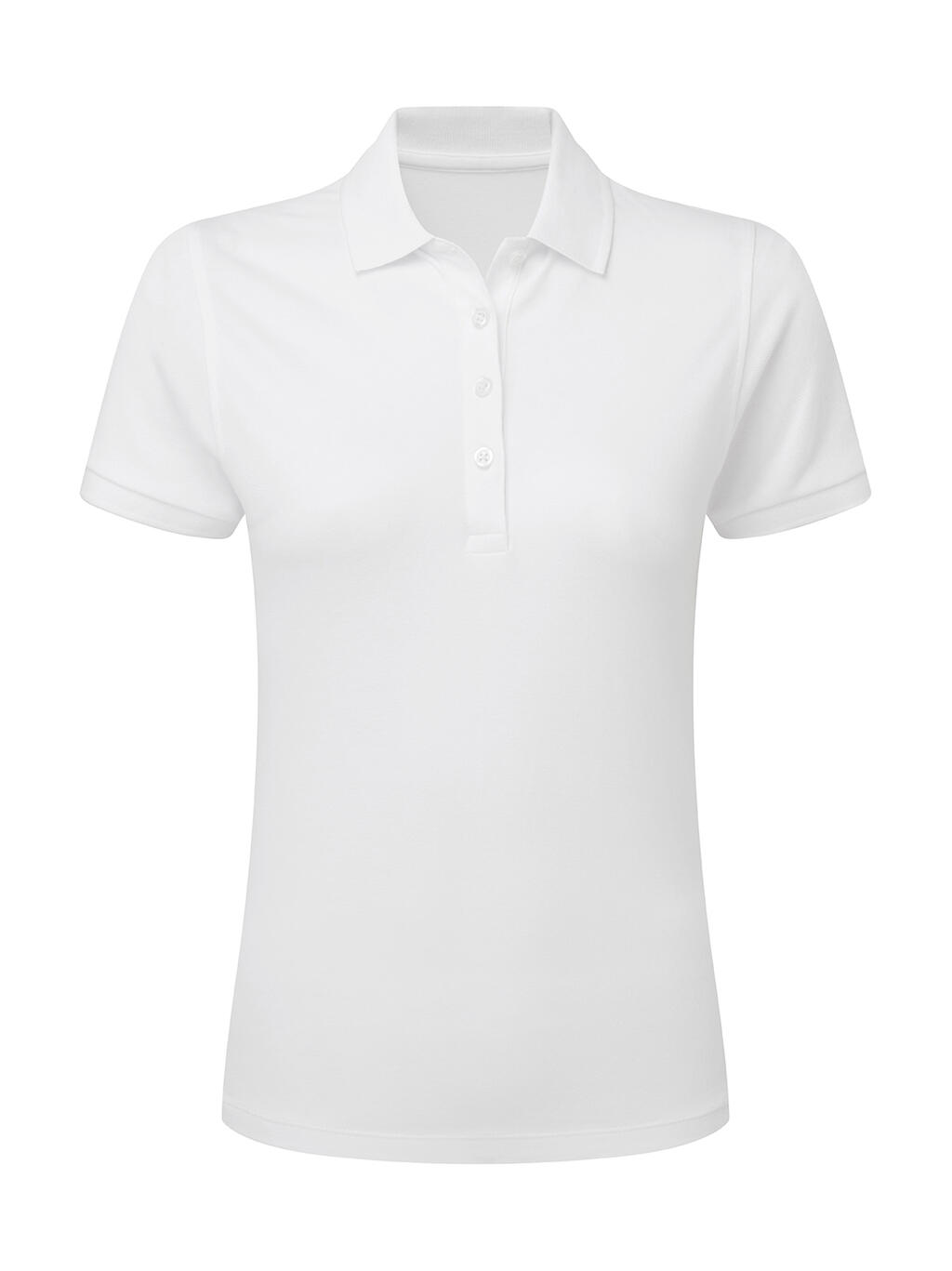 Polo stretch sans étiquette pour femme - 000 - Blanc