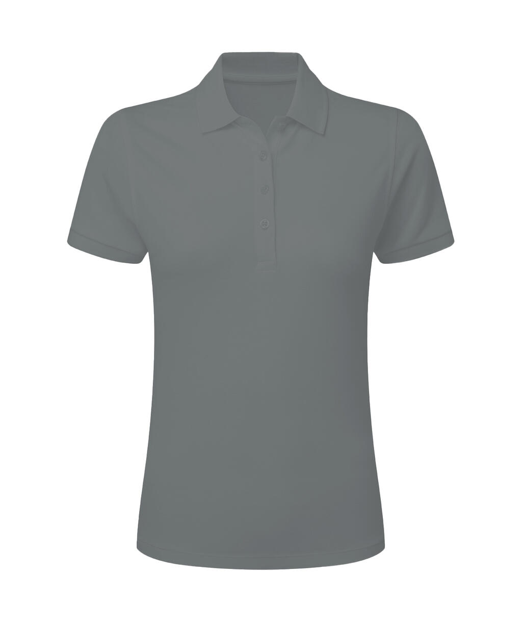 Polo stretch sans étiquette pour femme - 121 - Gris