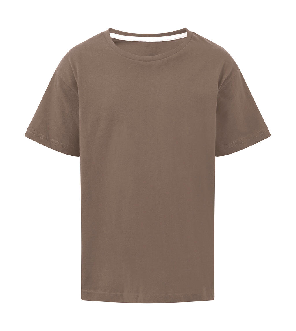T-shirt enfant imprimé parfait sans étiquette - 709 - TAUPE FONCÉ