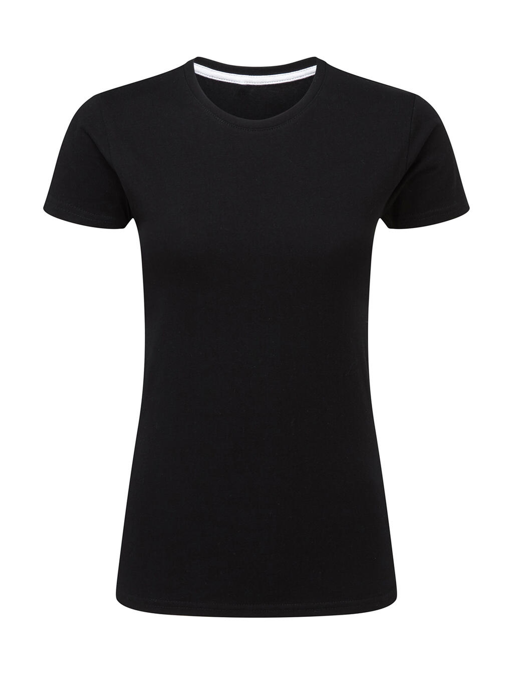 T-shirt femme imprimé parfait sans étiquette - 104 - NOIR FONCÉ