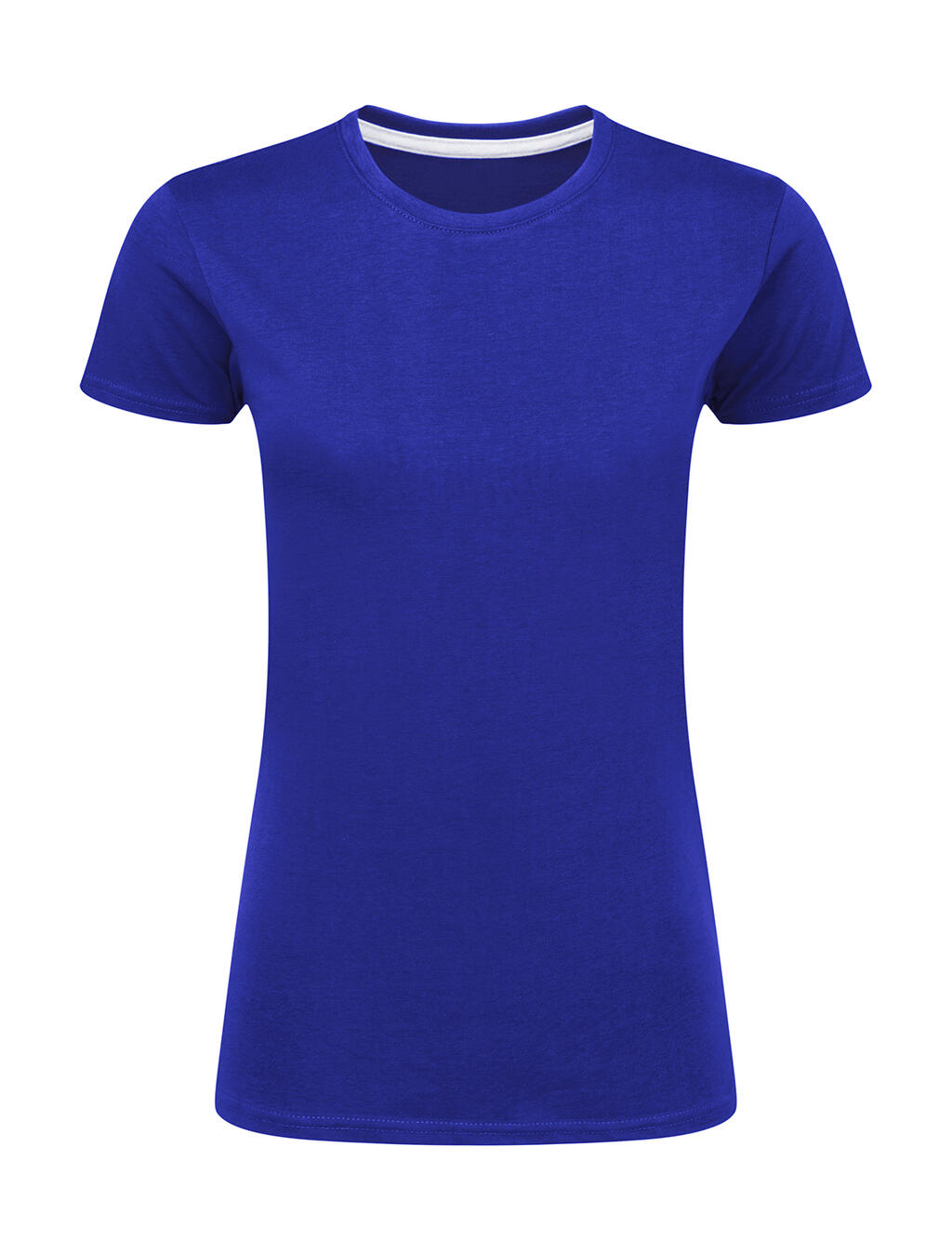 T-shirt femme imprimé parfait sans étiquette - BLEU ROYAL
