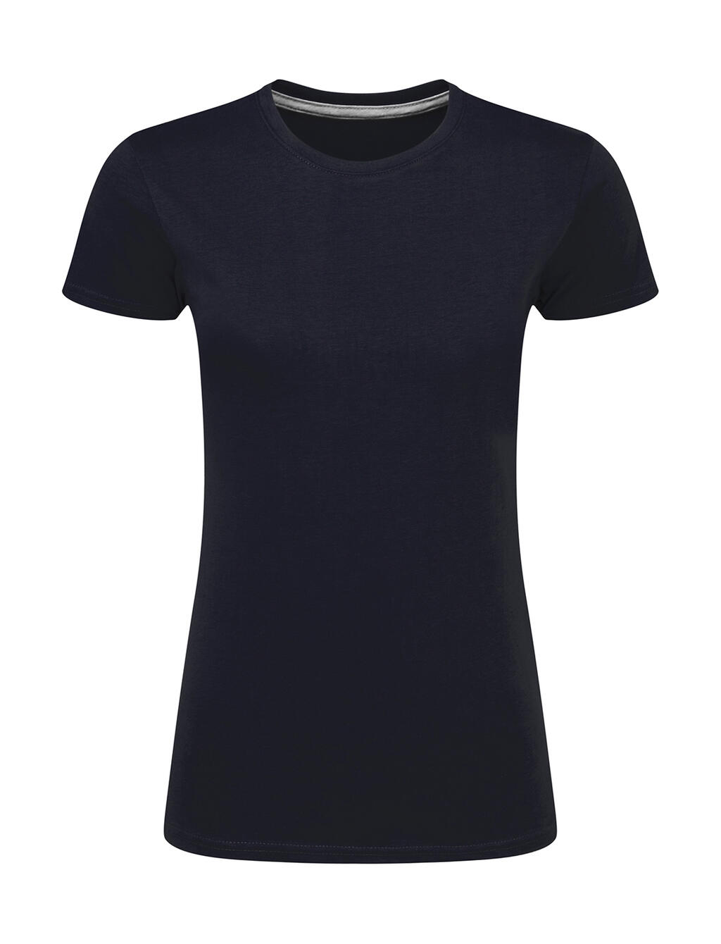 T-shirt femme imprimé parfait sans étiquette - Bleu marine foncé