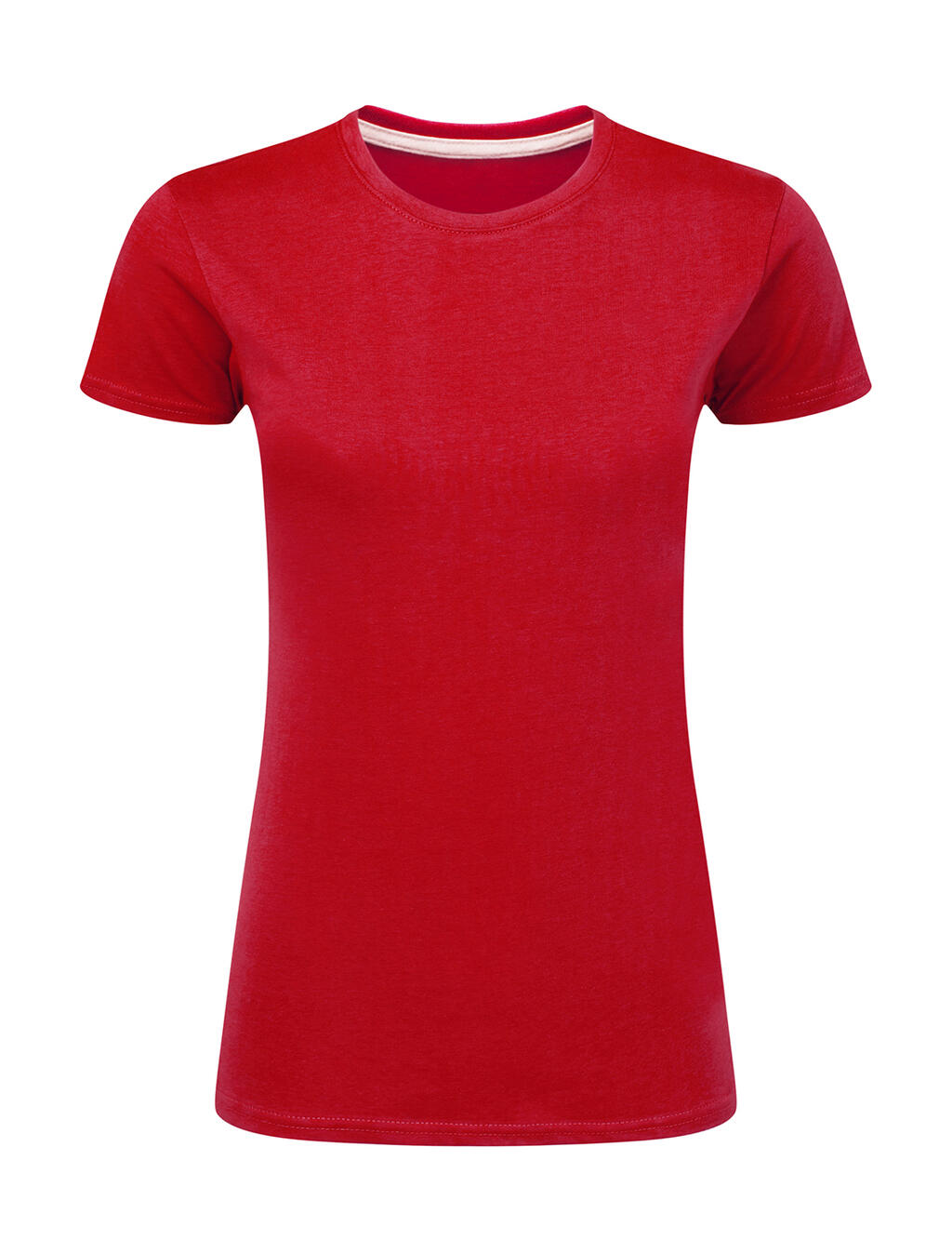 T-shirt femme imprimé parfait sans étiquette - Rouge