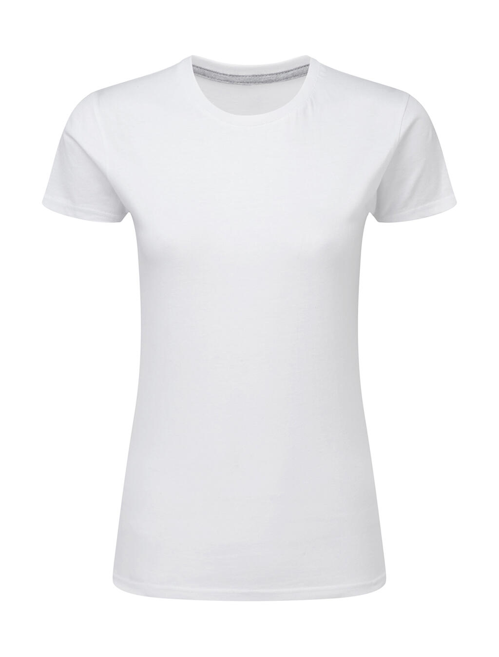 T-shirt femme imprimé parfait sans étiquette - Blanc