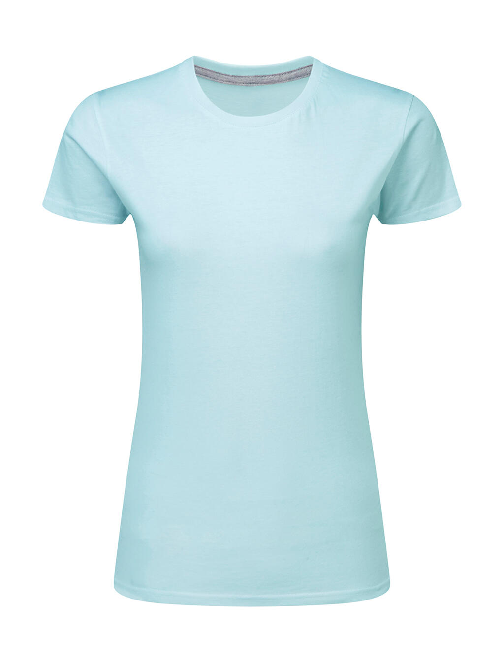 T-shirt femme imprimé parfait sans étiquette - 308 - BLEU ANGEL