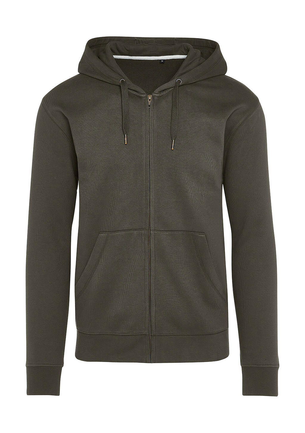 Sweat à capuche zippé sans étiquette signature - 130 - Gris foncé