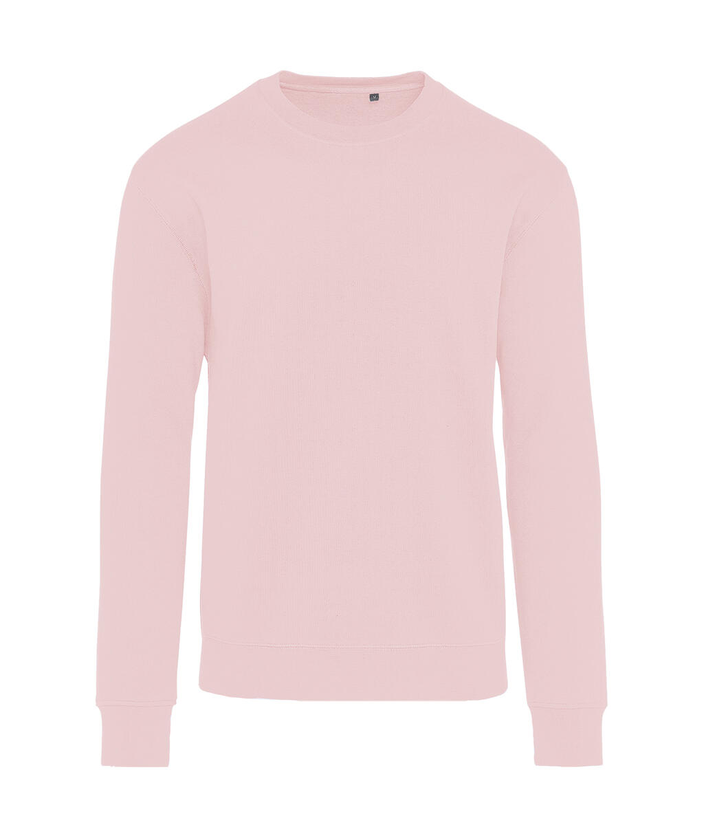 Sweat-shirt à col rond sans étiquette Signature - 418 - Rose Chalk
