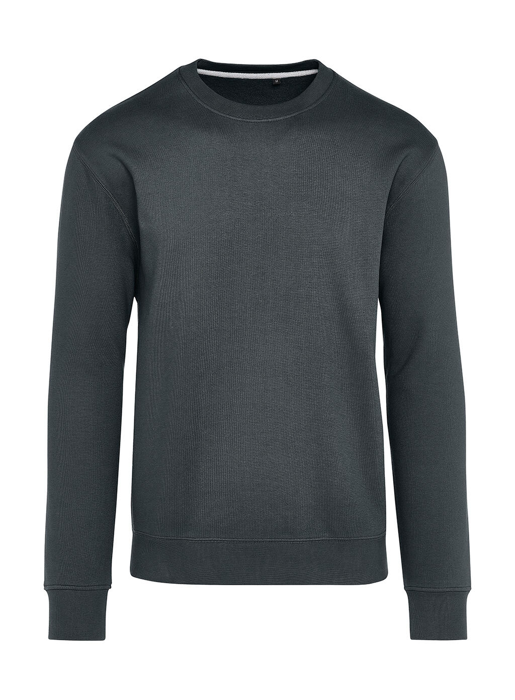 Sweat-shirt à col rond sans étiquette Signature - 130 - Gris foncé