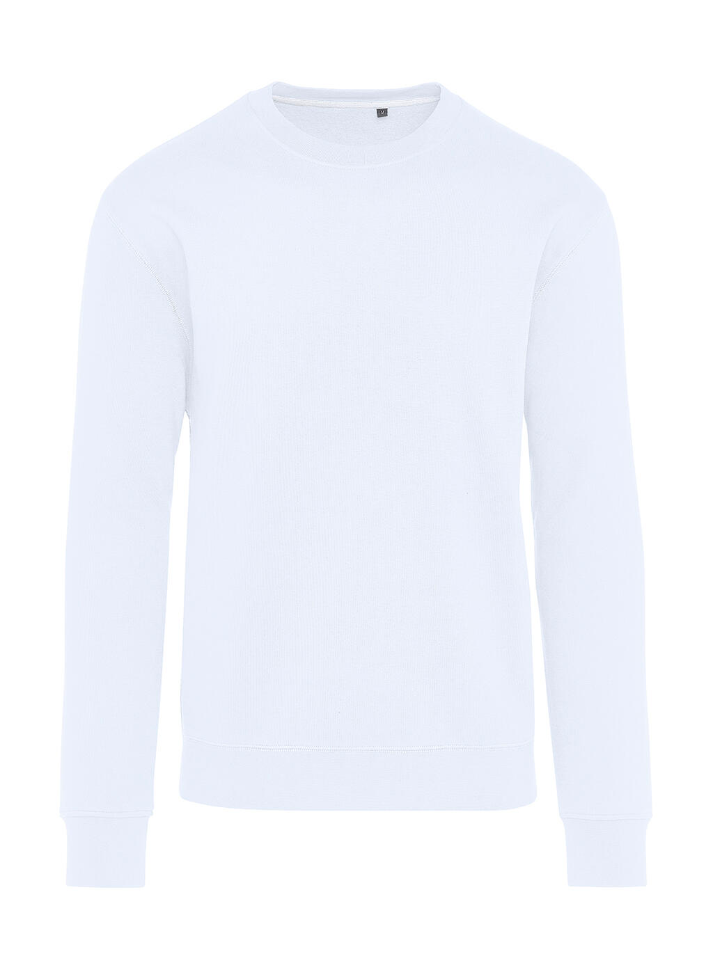 Sweat-shirt à col rond sans étiquette Signature - 001 - Blanc comme neige