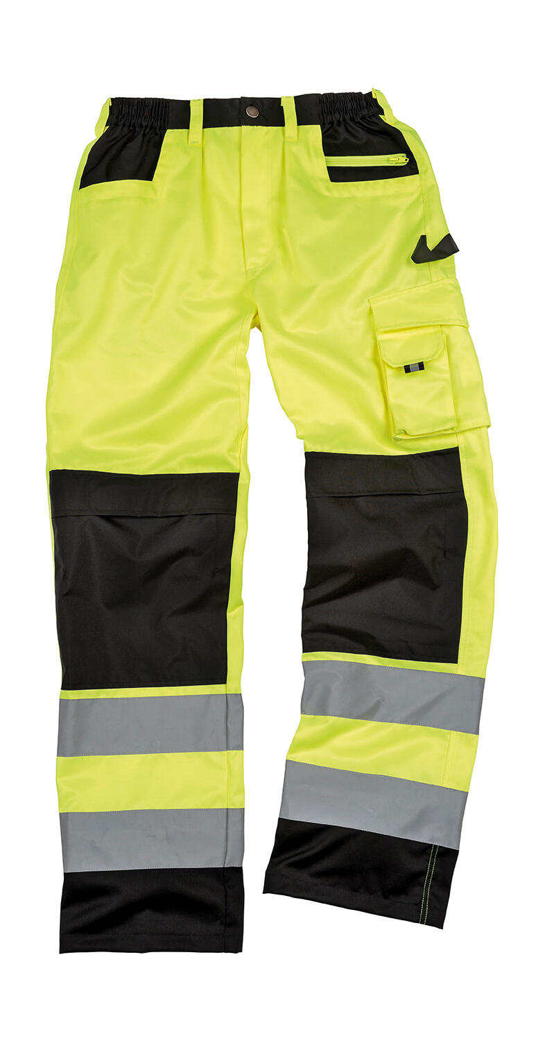 Pantalon cargo de sécurité - FLYE - Jaune fluo