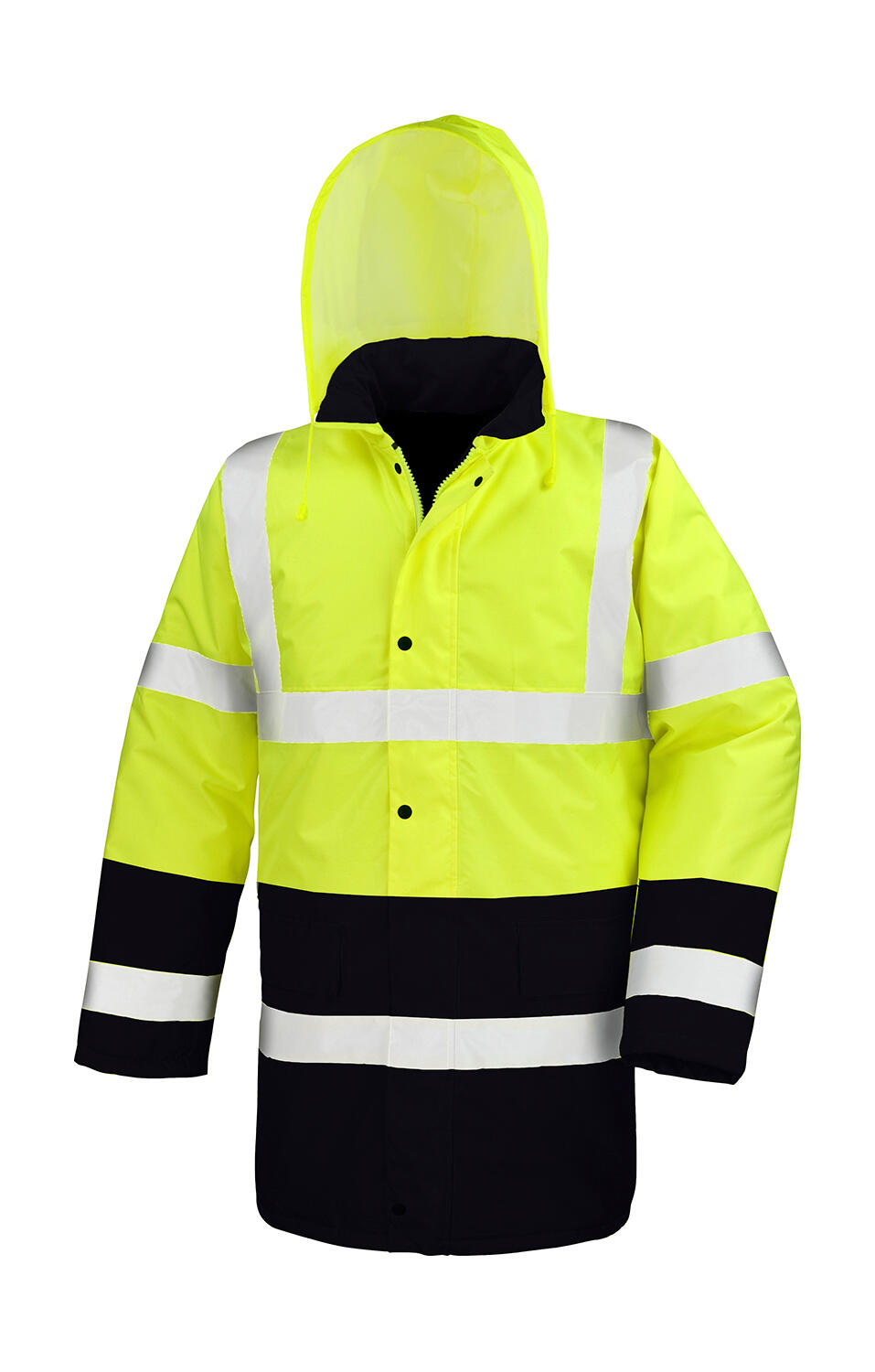 Manteau de sécurité bicolore pour autoroute - 394 - Jaune fluorescent