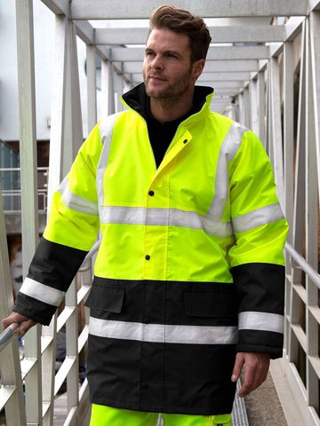 Manteau de sécurité bicolore pour autoroute