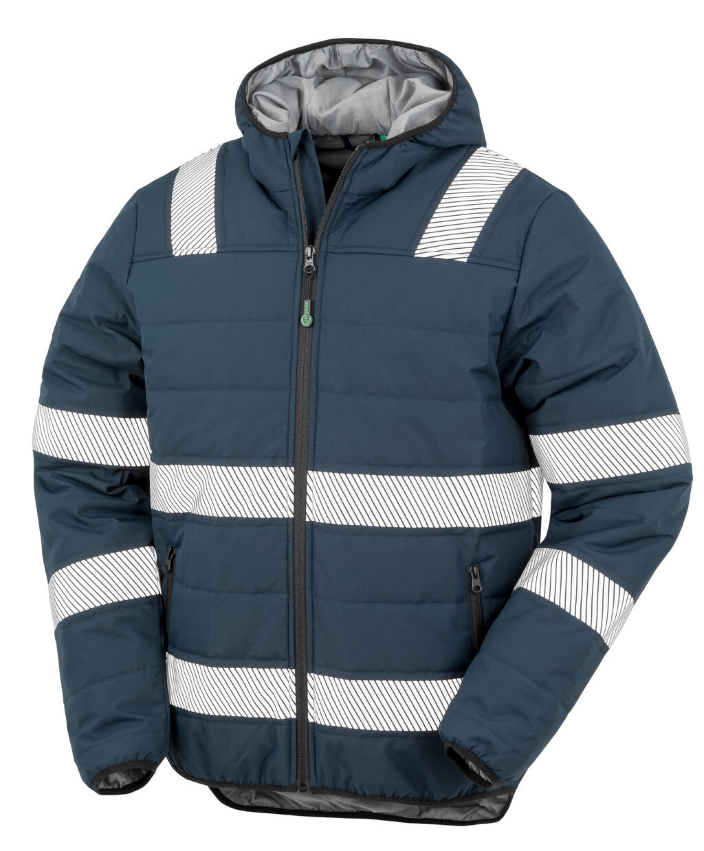 Veste de sécurité rembourrée en tissu ripstop recyclé - Bleu marine