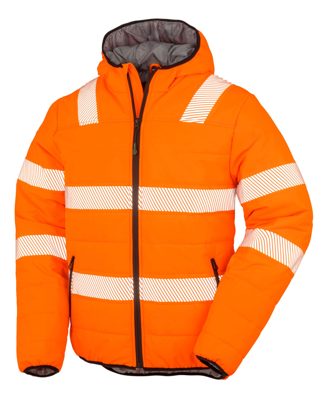 Veste de sécurité rembourrée en tissu ripstop recyclé - FLOR - Flo Orange