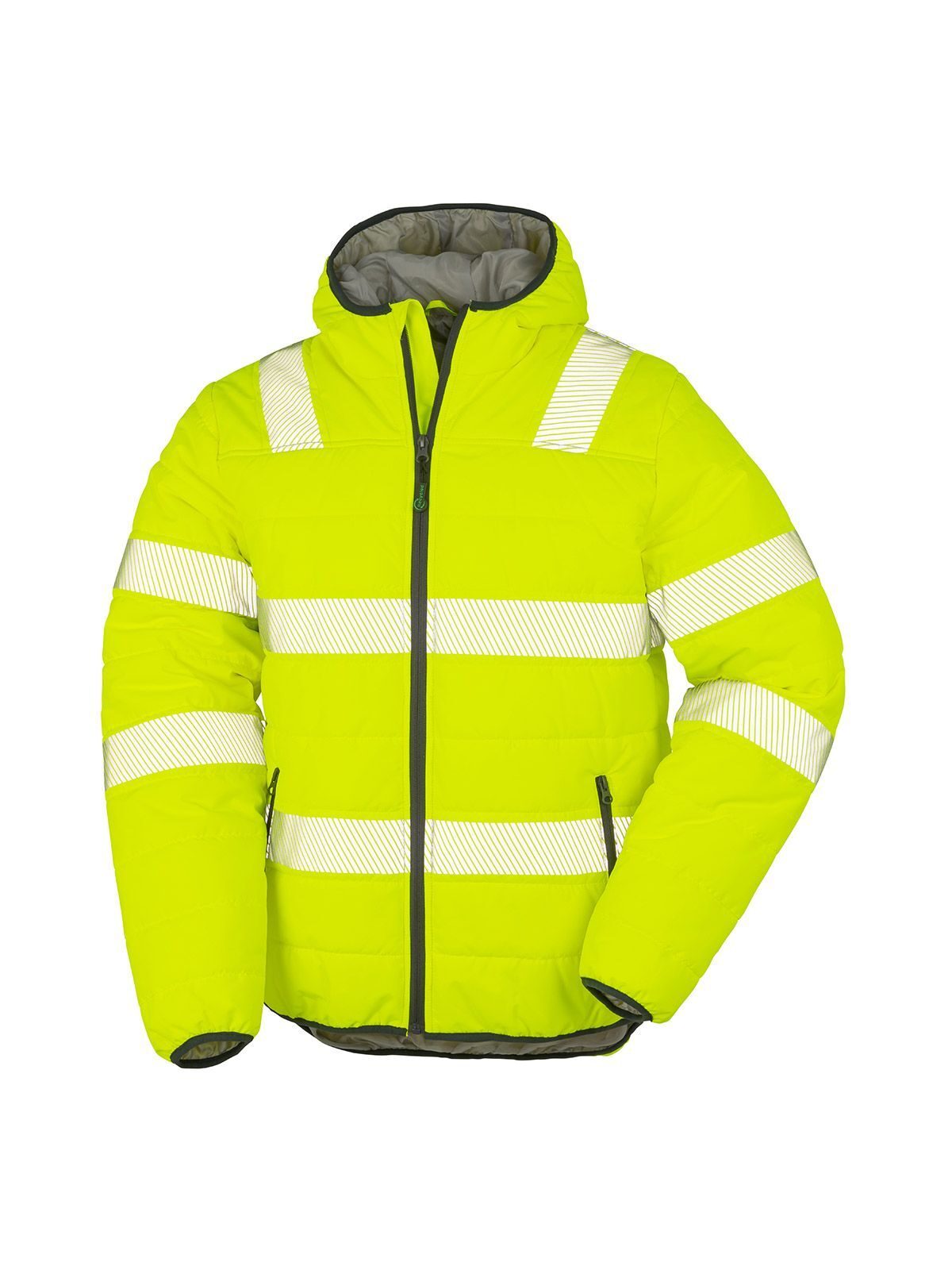 Veste de sécurité rembourrée en tissu ripstop recyclé - FYEL - Jaune Fluo
