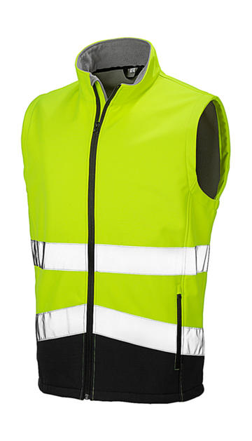 Gilet sans manches Softshell imprimable pour la sécurité  - 
