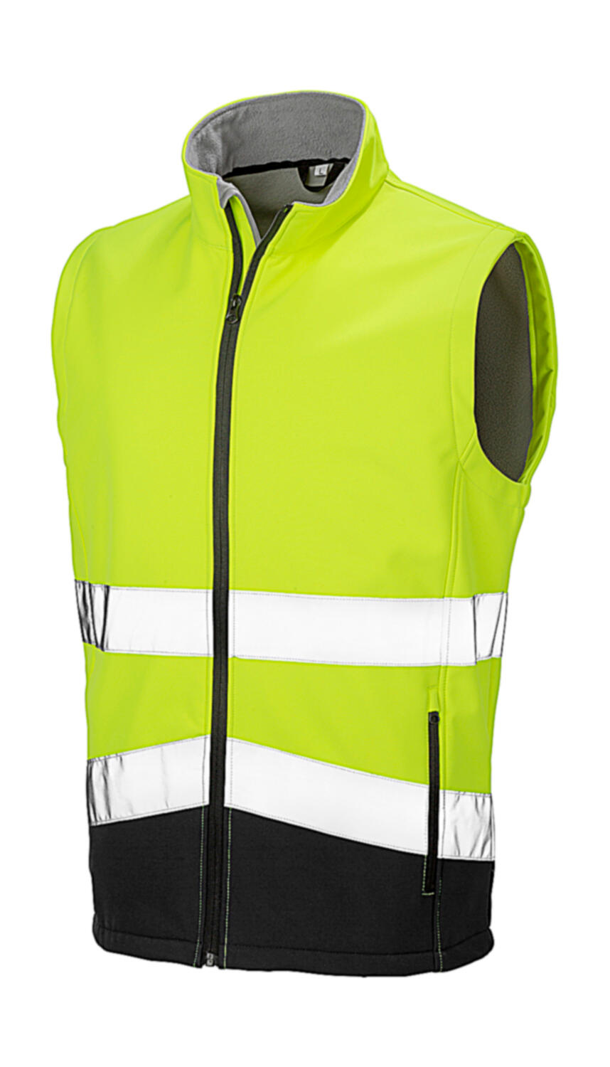 Gilet sans manches Softshell imprimable pour la sécurité  - 394 - Jaune fluorescent