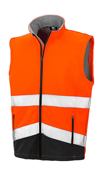 Gilet sans manches Softshell imprimable pour la sécurité  - 