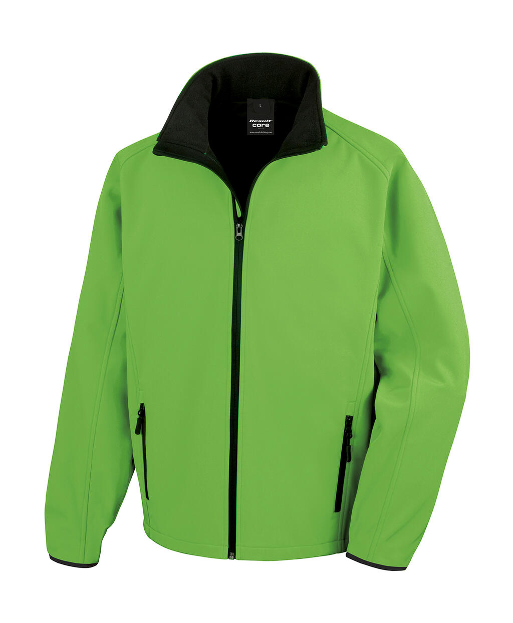 Softshell imprimable - Vert vif/Noir