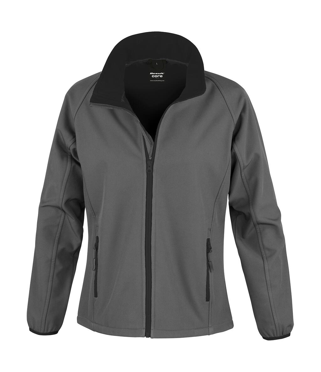 Veste softshell imprimable pour femme - 188 - CHARBON-NOIR
