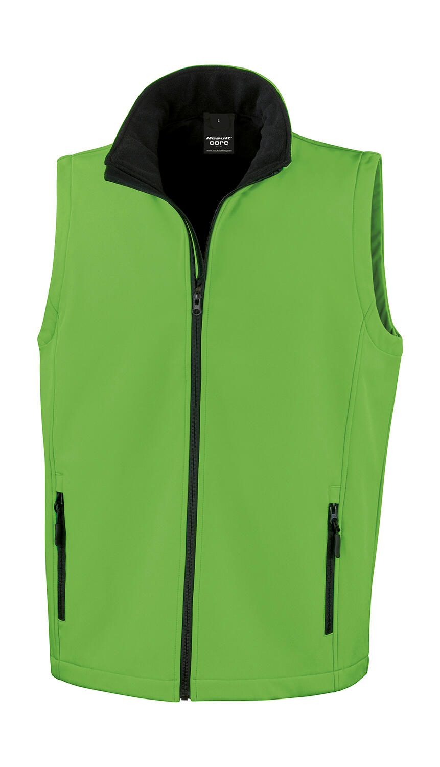 Gilet sans manches Softshell imprimable - Vert vif/Noir
