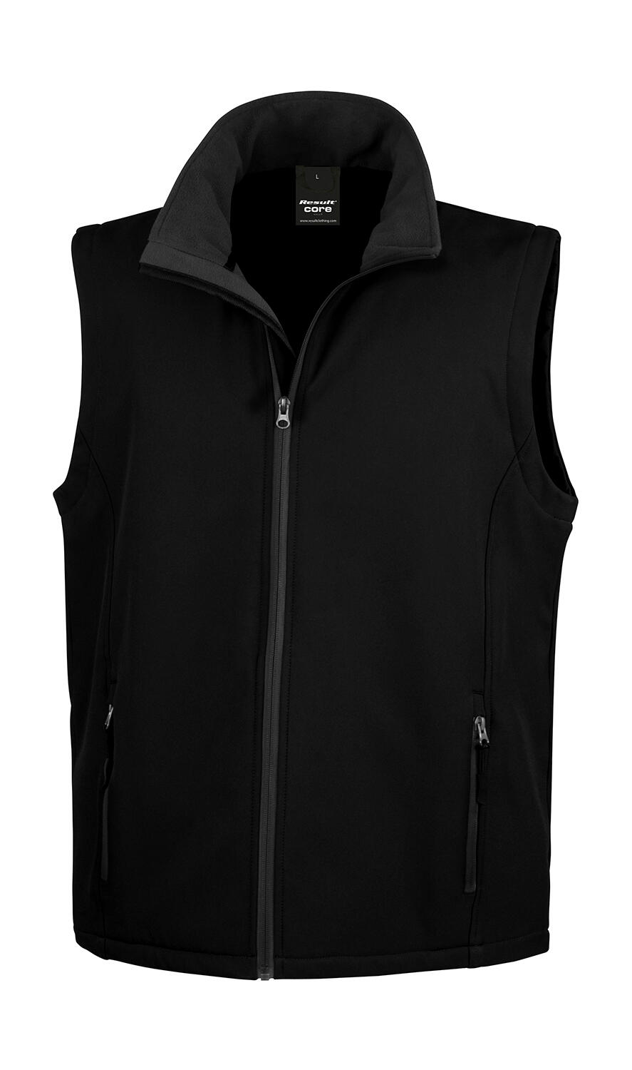 Gilet sans manches Softshell imprimable - 177 - Noir