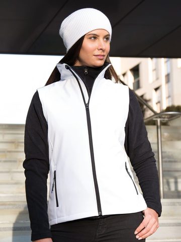 Gilet sans manches softshell imprimable pour femme