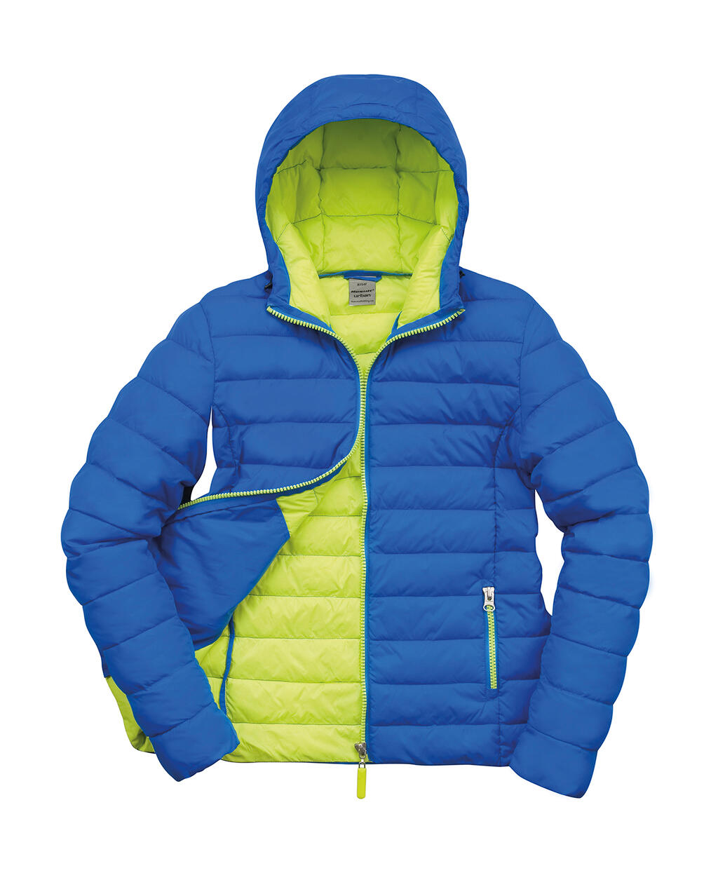 Veste à capuche Snow Bird pour femme - 358 - Océan Bleu-Citron Vert