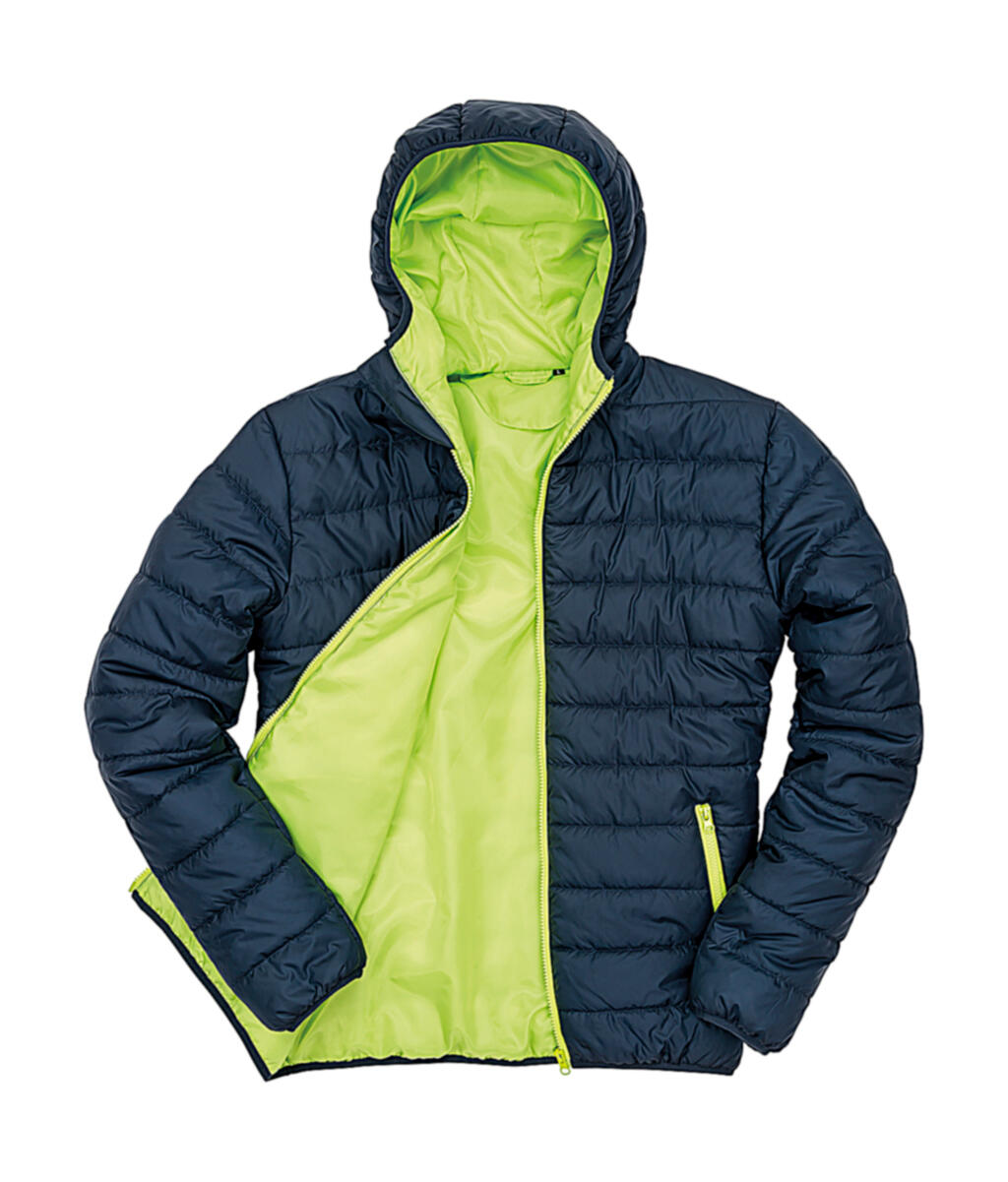 veste matelassée souple - 256 - Bleu Marine-Vert Citron