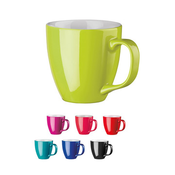 PANTHONY. Mug en porcelaine hydroglacée de 450 ml.