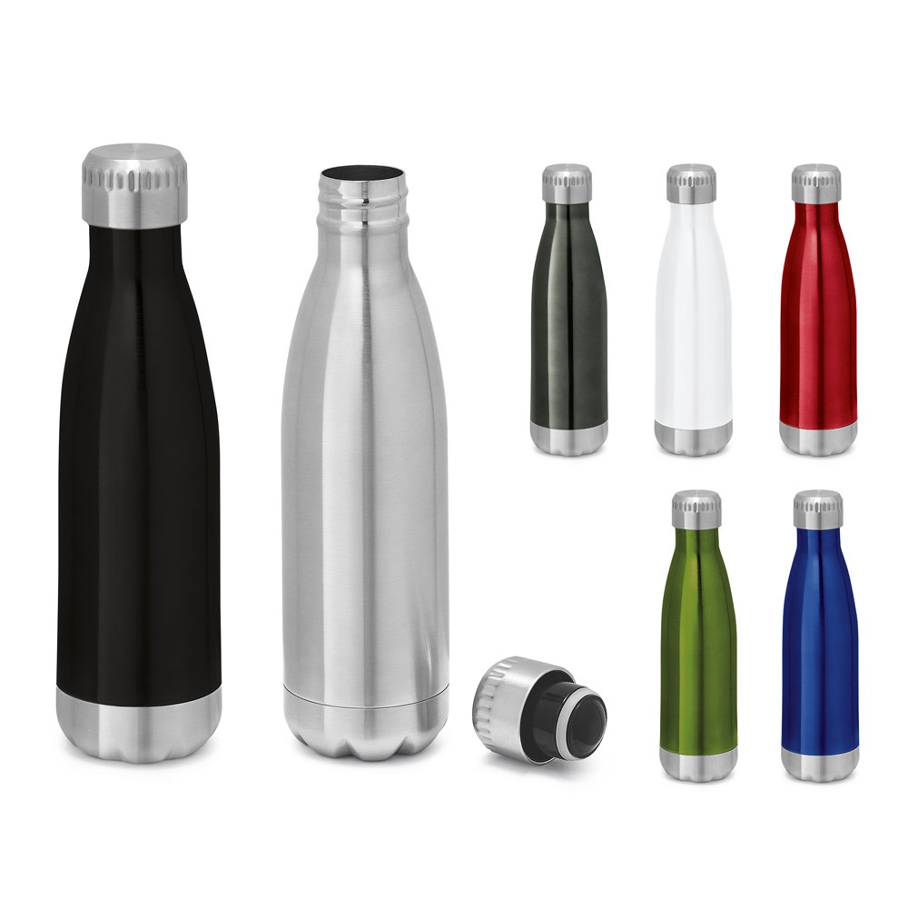 AFFICHER. Bouteille isotherme en acier inoxydable de 510 ml