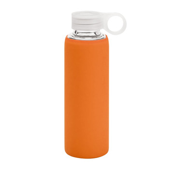DHABI. Gourde de sport en verre borosilicate de 380 ml - 128 - Orange