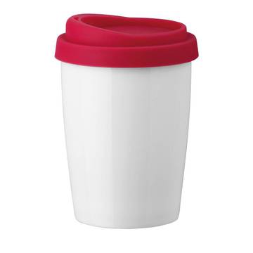 DUWAL. Mug de voyage de 220 ml - 105 - Rouge