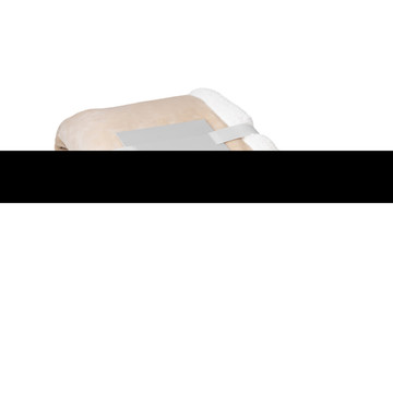 HEIDEN. Couverture polaire réversible (190 g/m²) avec ruban satiné et carte personnalisable. - 