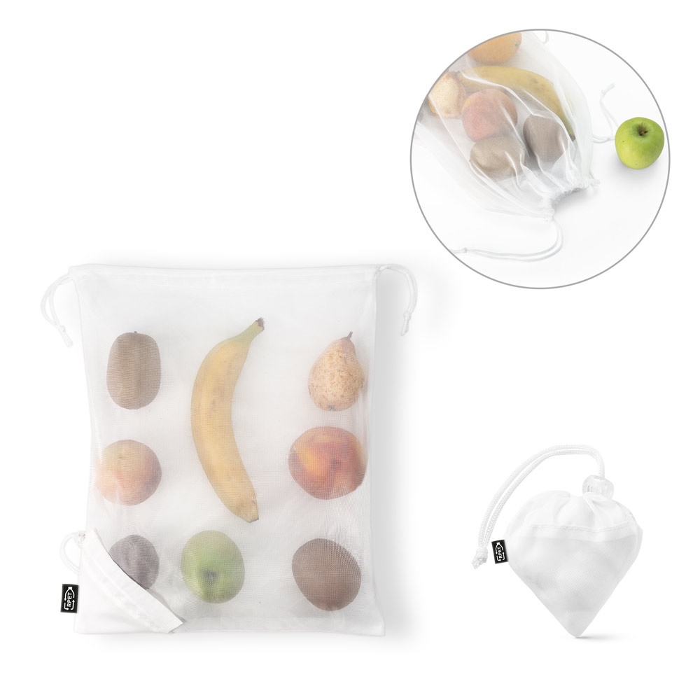 BOLZANO. Sac pliable en polyester recyclé 190T (100% rPET) et tissu tricoté.