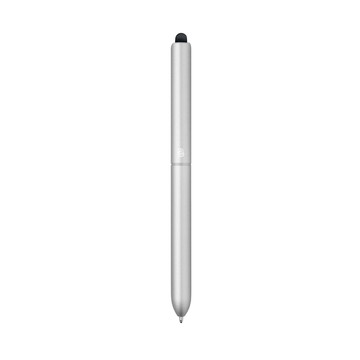 81001. Stylo à bille en aluminium avec pointe tactile - 127 - Chrome satiné