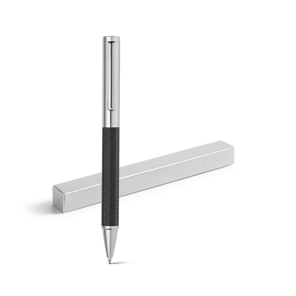 MONTRÉAL. Stylo à bille en métal avec mécanisme à rotation et clip.