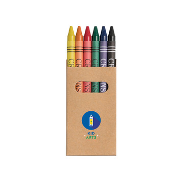 AIGLE. Boîte de 6 crayons de cire - 