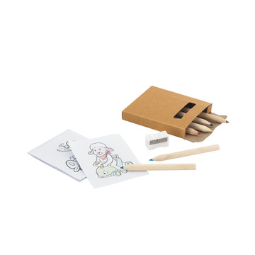 Coffret de coloriage ANIM. dans une boîte en carton