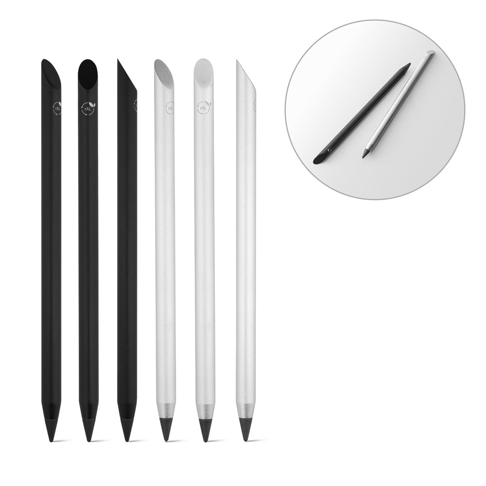MONET. Stylo en aluminium recyclé (100% rAL) sans encre.