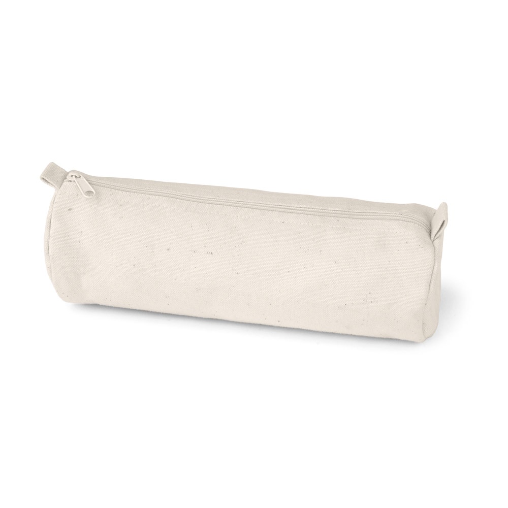 SCHOOLI. Trousse en toile 100% coton (290 g/m²) de forme cylindrique avec fermeture éclair.